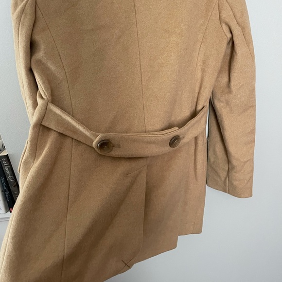 Calvin Klein tan wool coat, size 6 - Picture 9 of 15